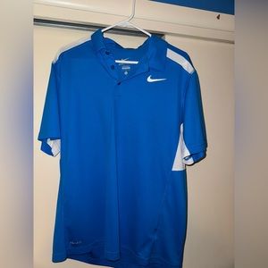Blue Nike Dry Fit Polo
